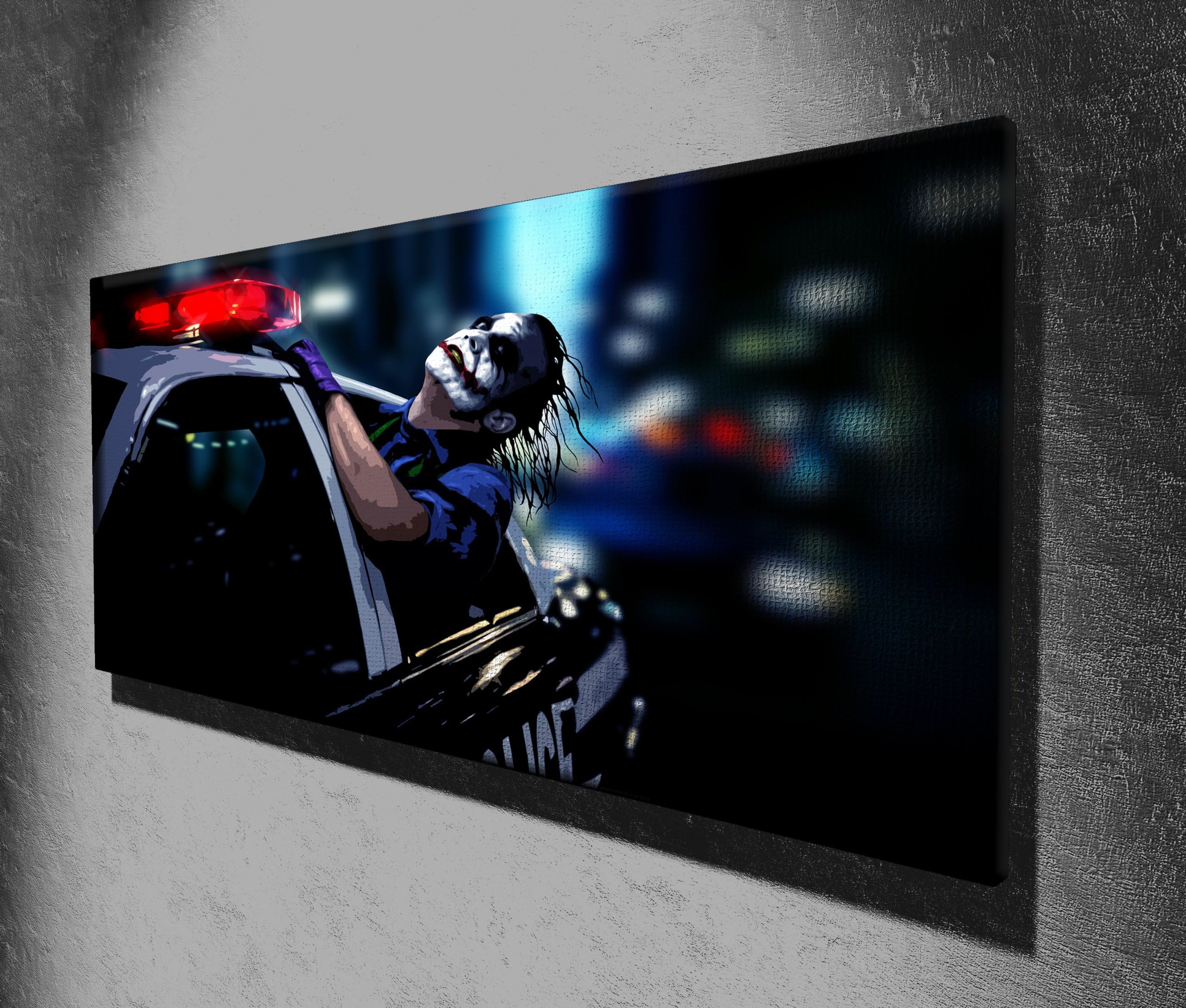 The Joker Batman Dark Knight Panoramic Movie Canvas Print Picture 50 x 20 inch Large Canvas Art Print Picture Poster, Ready to Hang New…