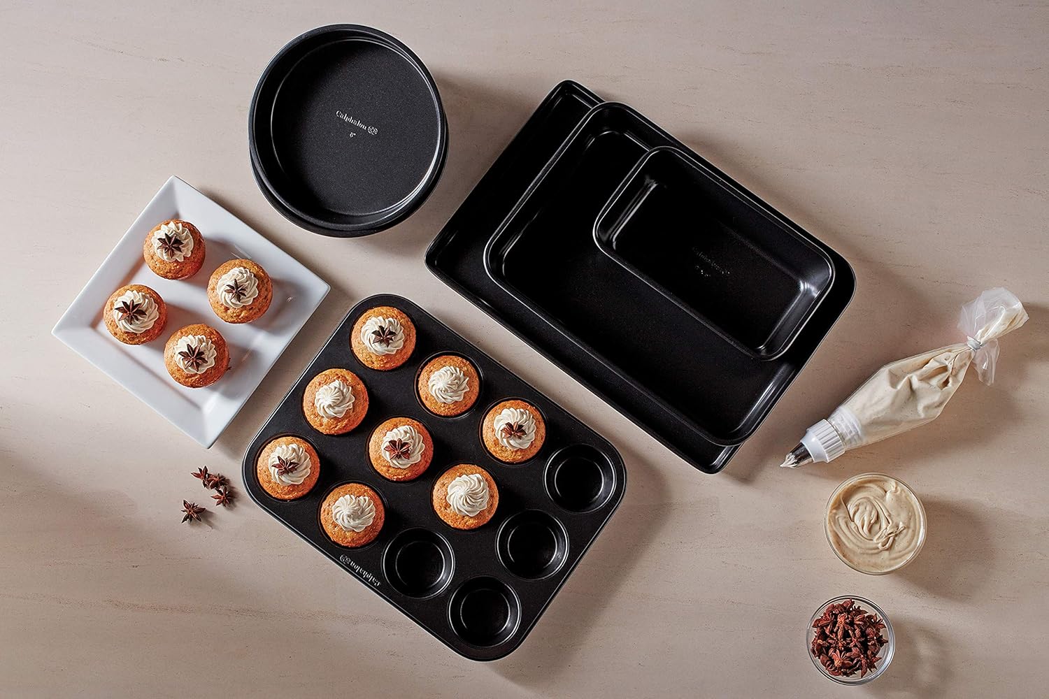 Calphalon Nonstick Bakeware Set, 6-Pieces, 6-pc: Baking Pans: Kitchen & Dining