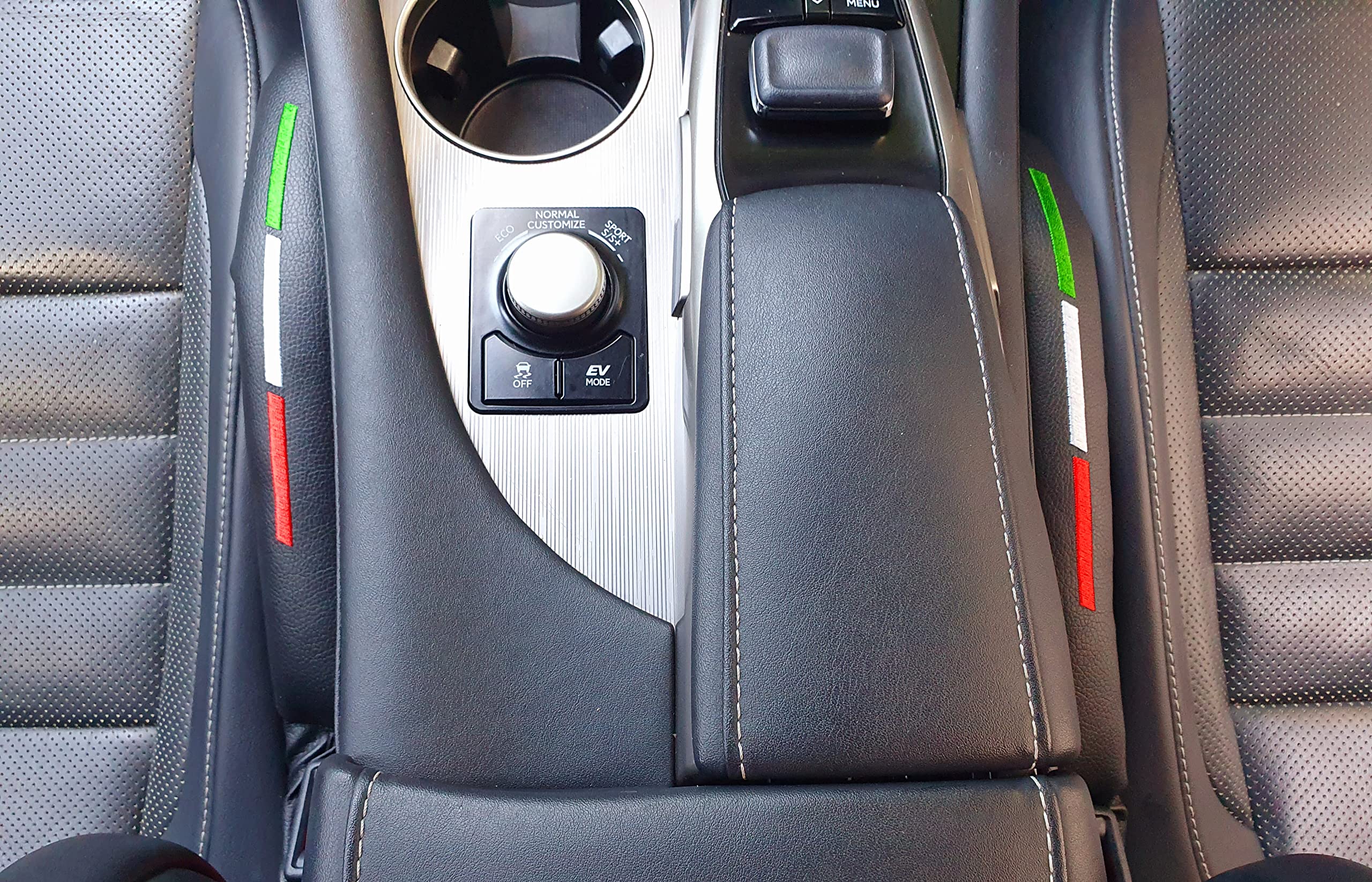 BIzTech ® 2PCS 46cm PU Faux Leather Car Seat Crevice Gap Filler Slot Plug Cover Pad For Universal Fit Sport