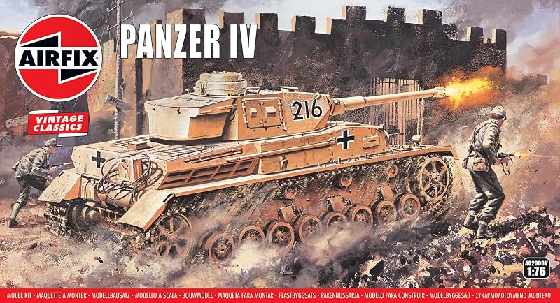Airfix Vintage Classics Panzer IV 1:76 101pc A02308V Plastic Model Kit