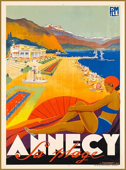 Amazoncom A Slice In Time Annecy La Plage Lake France