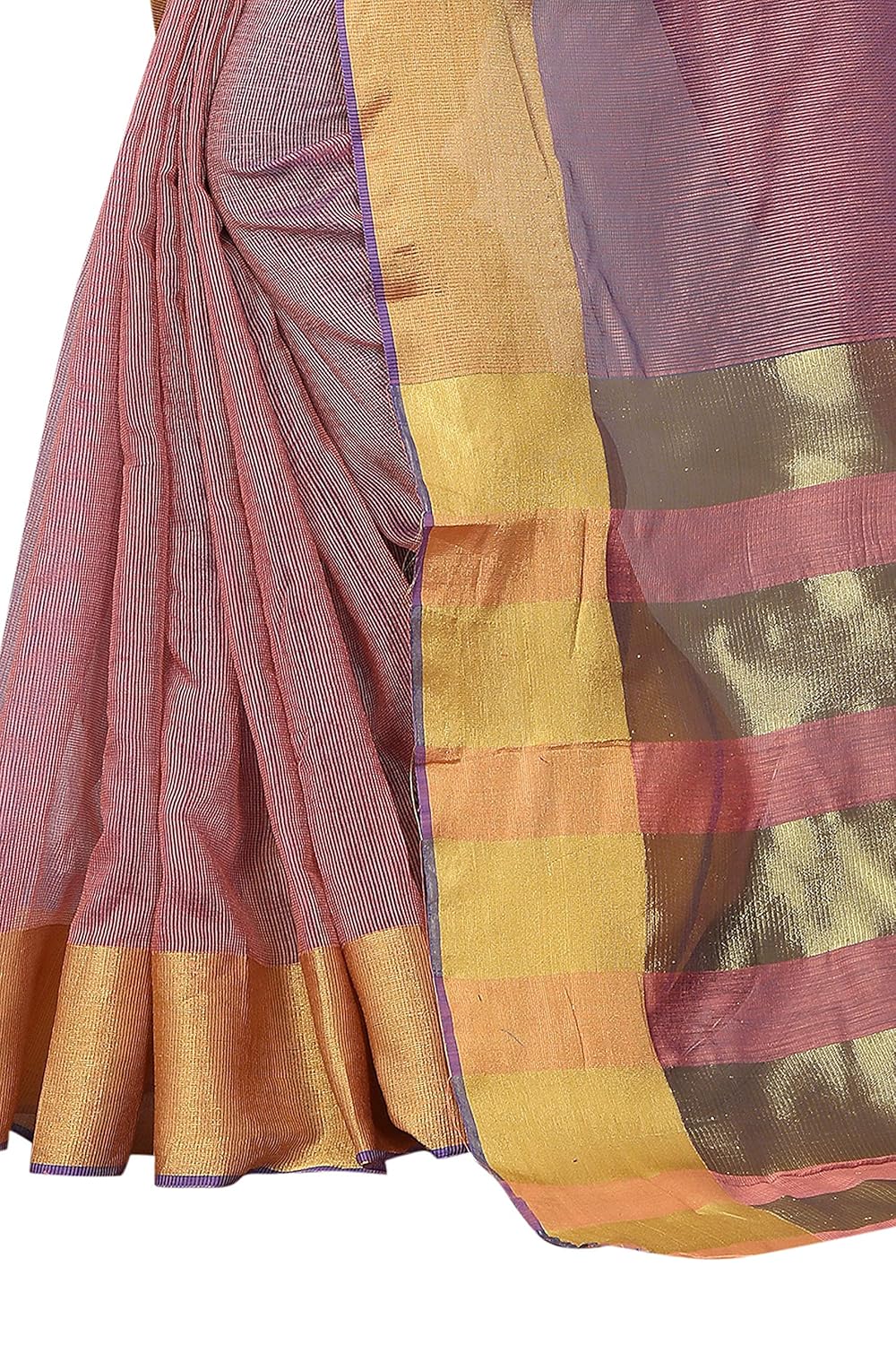 perfectblue women's linen saree with blouse piece (pallucotton3variation)