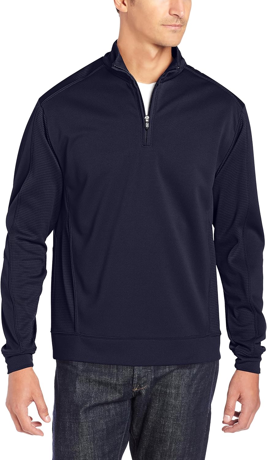 Cutter & Buck MCK08861 Men's DryTec Edge Half Zip Jackets: Clothing