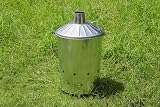 Abaseen 90 Litre Galvanized Incinerator with Lid Outdoor Fire Bin view 6