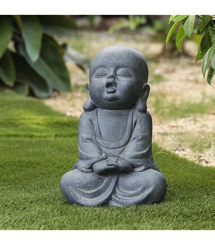FUNSHOWCASE Miniatur-Mönch Figuren Set – 4 Stück, Ca. 2–4 Cm Hoch, Für Zen-Gärten & Deko