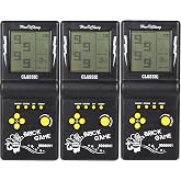 Handheld Retro Brick Game Nostalgic Puzzle Children's Game Console | 3.5-inch Large Screen,Build-in 23 Classic Games-Block Tank Racing Electronic Game for Adults or Kids (1 Pcs Black Tetri)