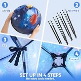JOYIN Space Rocket Tent Kids Pop Up Glow Night Astronaut Pretend Play view 7