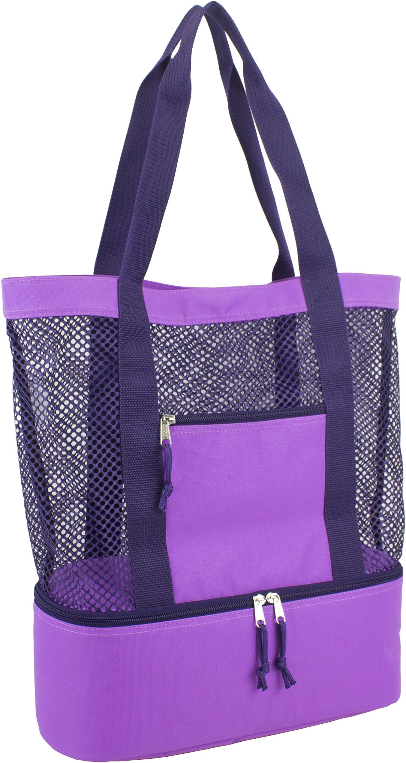 Mesh Tote Insulated Cooler Beach Bag