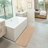 Non Slip Bath Mat Extra Large 50x178cm Beige Ultra Thick view 6