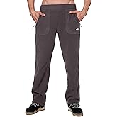 TRAILSIDE SUPPLY CO. Men's Polar Fleece Thermal Sweatpants with Zipper Pockets