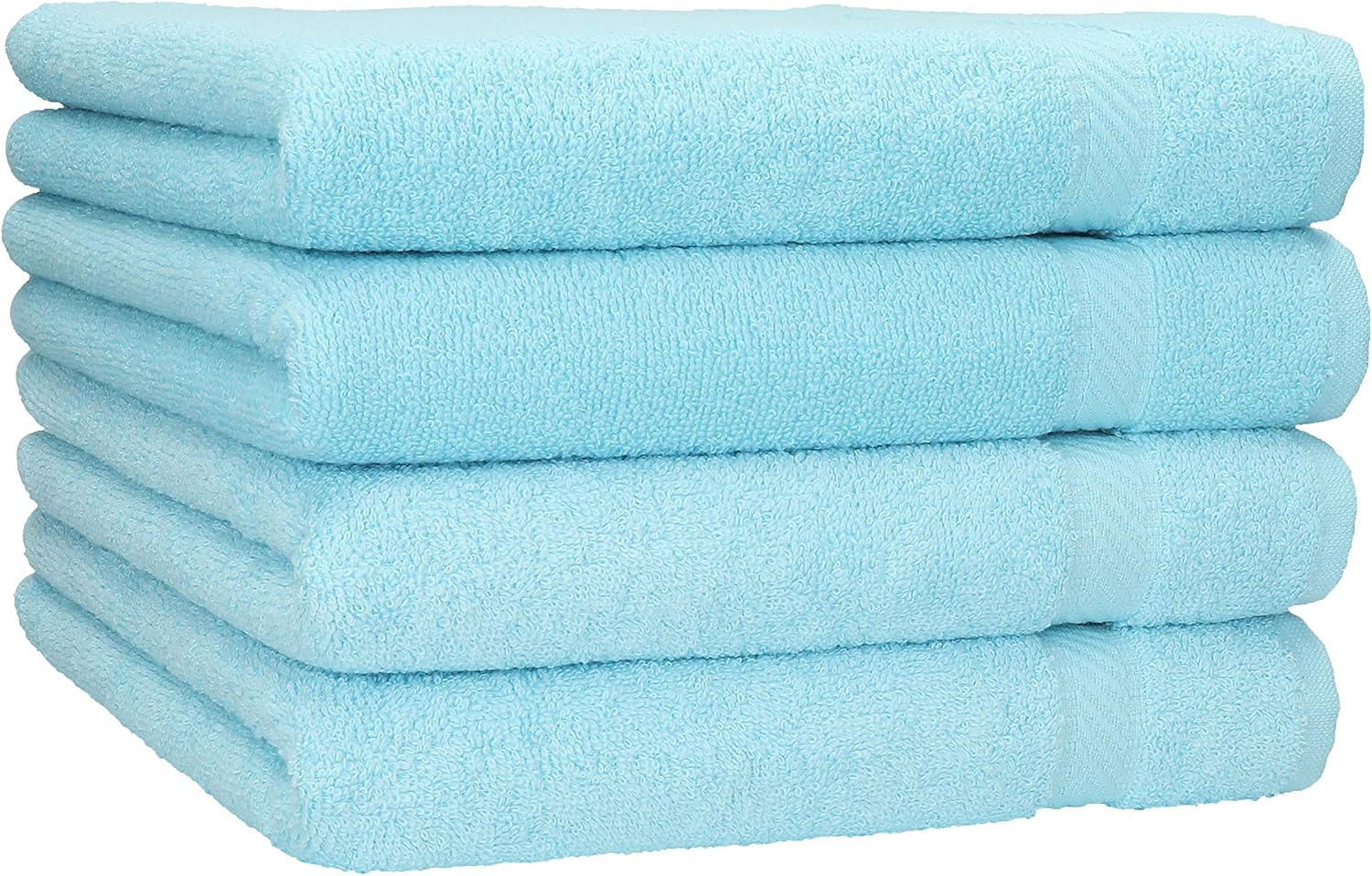 Betz Lot de 4 Serviettes de Bain draps de Bain Palermo 70 x 140 cm 100% Coton Couleur Vert