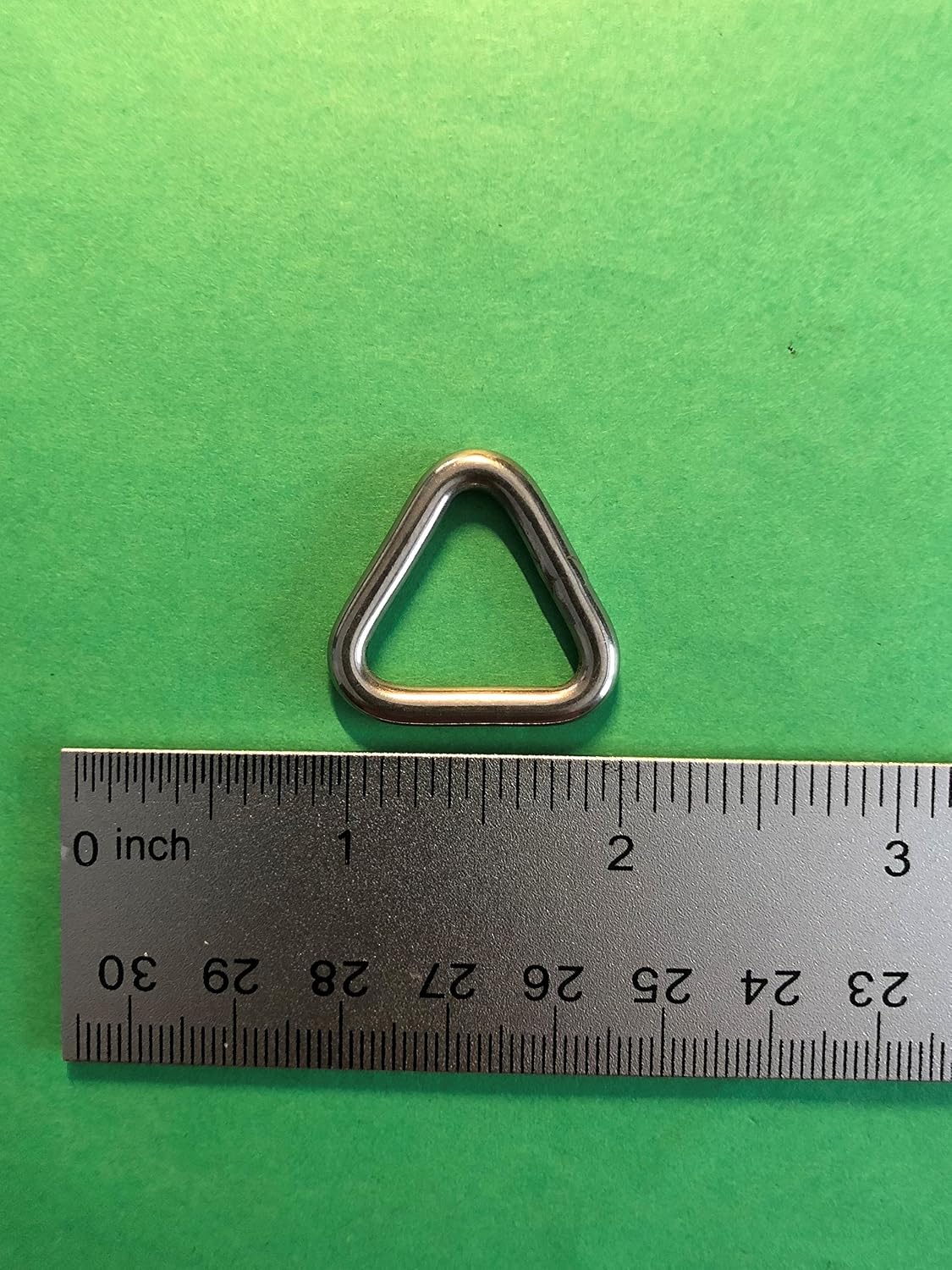 5 Pieces Stainless Steel 316 Triangle Ring Welded 5/32" x 3/4" (4mm x 20mm) Marine Grade Loop - Image 4