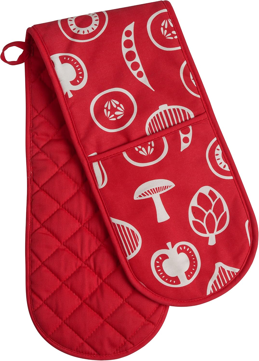 Premier Housewares Besa Double Oven Glove - Black By Premier Housewares