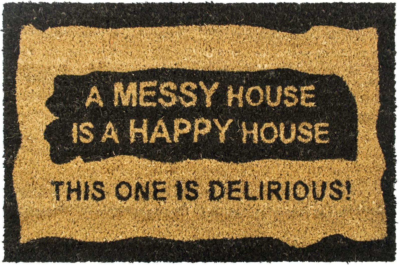 Get Goods A Doormat, Coir, A Messy Happy House, 60 x 40