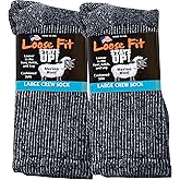 Loose Fit Stays Up Marled Merino Wool Men's and Women's Sock 2 Pack