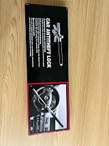 wyewye Universal Steering Wheel Lock Retractable with Window Breaker 3 Keys view 2