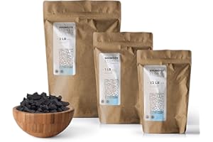Shungite Stones - by wellness hut - Authentic Tier III Karelian Rocks for Drinking Water Infusion - Natural Minerals with High Fullerenes Content - 1-Pound Bag