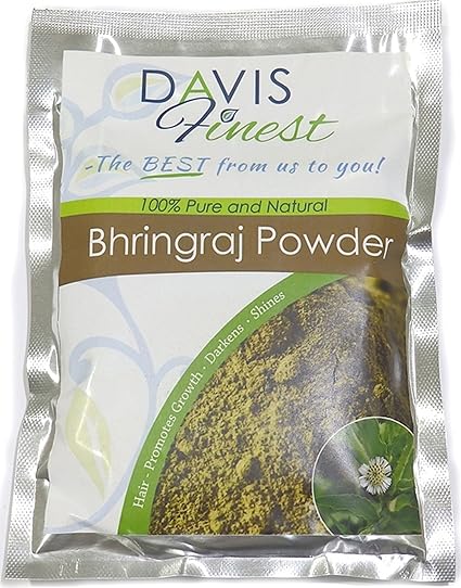 Davis Finest Bhringraj Powder Essential Natural Hair Growth Mask