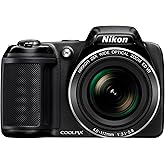 Nikon Coolpix L340 20.2 MP Digital Camera with 28x Optical Zoom and 3.0-Inch LCD (Black) (Renewed)