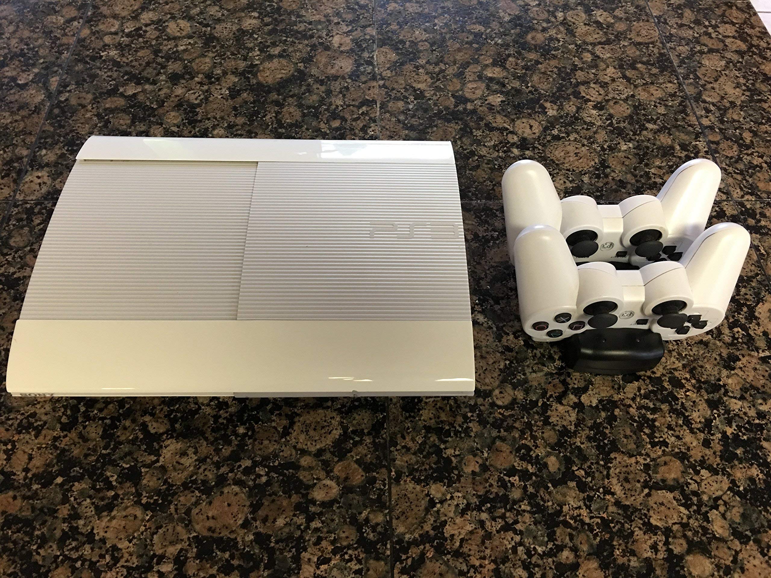 Sony PlayStation 3 PS3 Super Slim CECH-4012 500GB Console - White (Renewed)