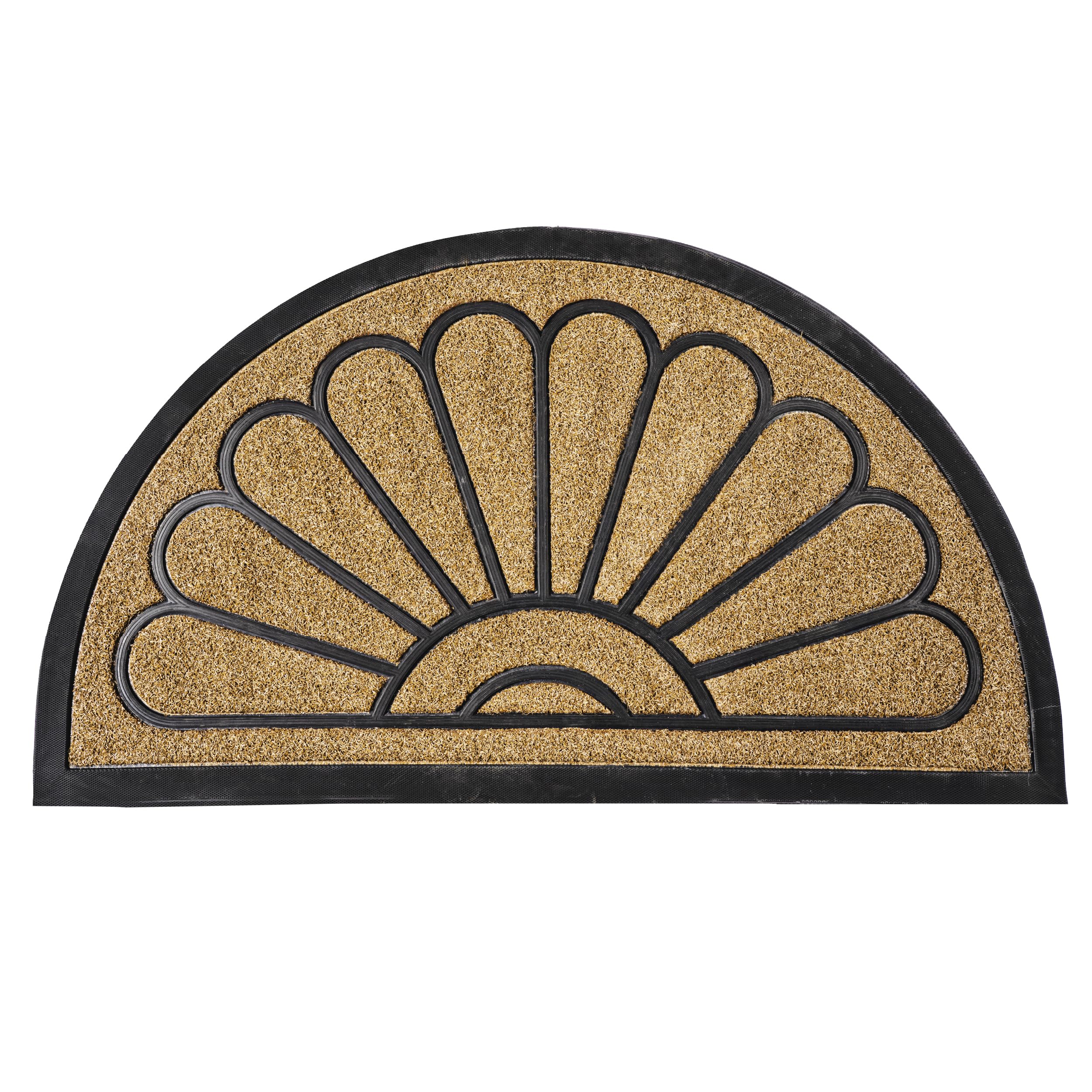 ubdyo Extra Durable Door Mat - Dirt Trapping Outdoor Welcome Mats - Non-Slip Outdoor Indoor Entrance - Low Profile Front Doormat (29" x 17", Bright Yellow)