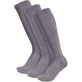 Viasox Gray 3 Pack Compression Socks Women & Men, Circulation Support, 12-15mmHg Neuropathy, XL