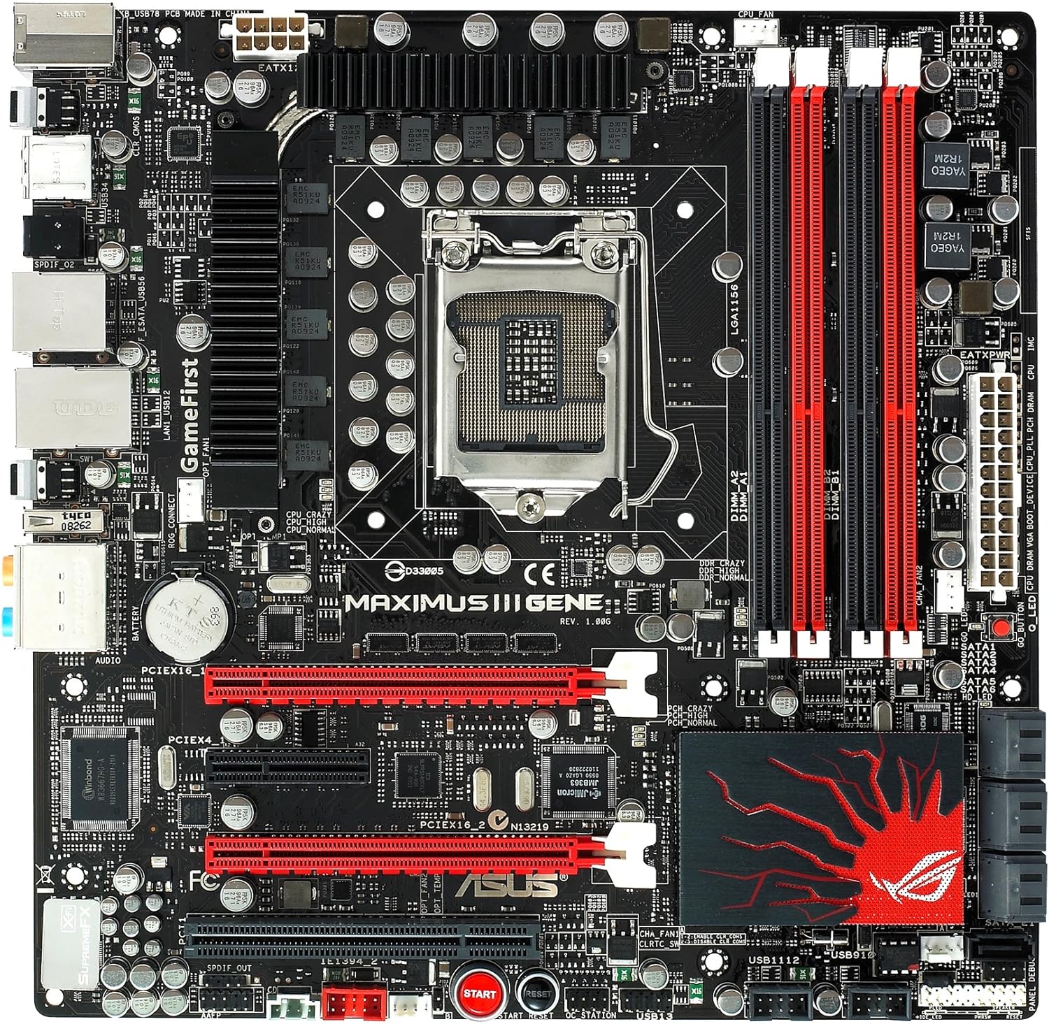 ASUS Maximus III GENE scheda madre LGA 1156 (Socket H) Micro ATX ...