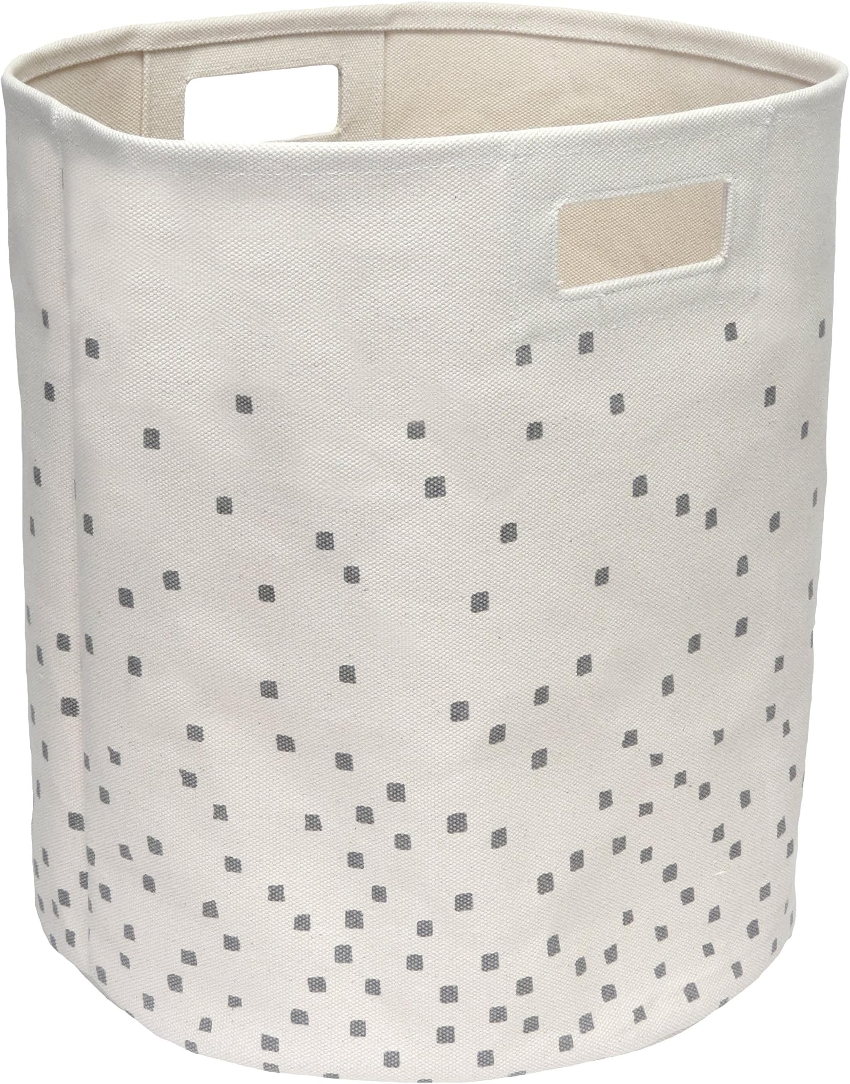 HOM Essence 6591 Canvas Storage Bins with Confetti, 14 by 16 by 14-Inch, Cream