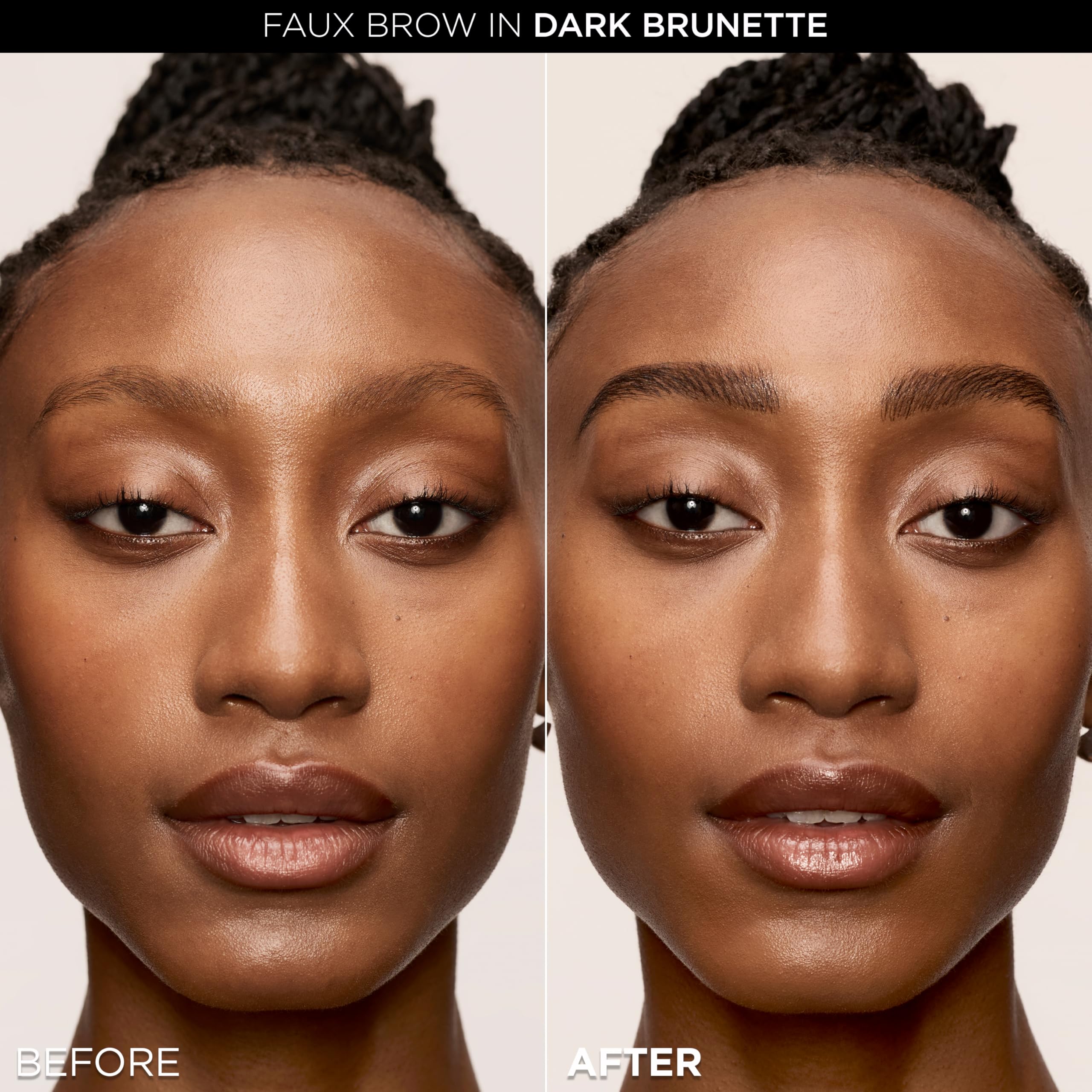 L'Oreal Paris Faux Brow, Hair-Like, Filling Eyebrow Pen with Double-Brush Tip, Fast & Precise Eyebrow Makeup, Dark Brunette, 0.04 Fl Oz