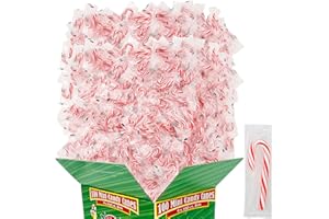 GENERIC Mini Candy Canes Peppermint, Individually Wrapped - Flavored Red & White 2 Inches (100 Count (1-100 Pack))