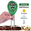 Soil pH Meter, 3-in-1 Soil Test Kit For Moisture, Light & pH, A Must Have For Home And Garden, Lawn, Farm, Plants, Herbs & Gardening Tools, Indoor/Outdoors Plant Care Soil Tester (No Battery Needed)