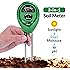 Soil pH Meter, 3-in-1 Soil Test Kit For Moisture, Light & pH, A Must Have For Home And Garden, Lawn, Farm, Plants, Herbs & Gardening Tools, Indoor/Outdoors Plant Care Soil Tester (No Battery Needed)