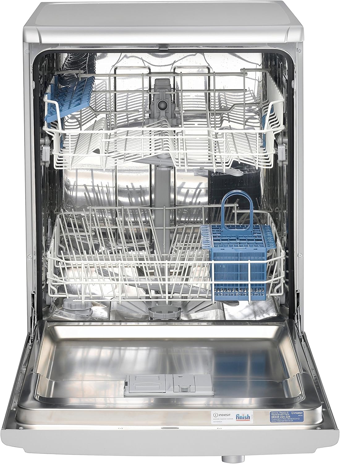 indesit dishwasher silver