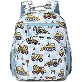 abshoo Cute Mini Toddler Backpacks for Boys Little Kids Bookbag Preschool backpack (Excavator Checkered)