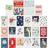 Hallmark Boxed Christmas Cards Assortment, 24 Designs (24 Cards and Envelopes)