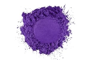 ELECTRIC BLISS BEAUTY 1 oz - Purple Mica Powder - Cosmetic Grade - 25 Colors Available, Use for Cosmetics, Slime, Candles, Paints, Bath Bombs, Epoxy Resin, Soap, Clay, Nail Art, Jewelry (Purple)