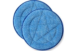 HHQ Microfiber Carpet Bonnet Pads Compatible with Oreck Orbiter Pads and Brushes, 12" & 13" Floor Buffer Pads, 2 Pack