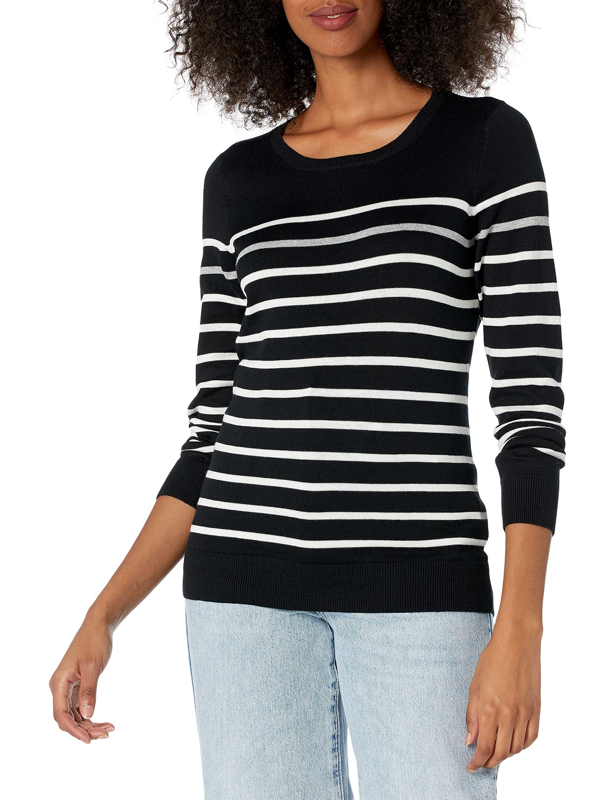 Amazon Essentials Women's Long-Sleeve Lightweight Crewneck Sweater ...