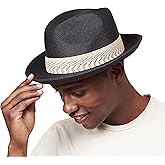 Pineapple⋆ Genoa Fedora Bucket Sun Straw Beach Hat Fine Braid UPF50+ Unisex