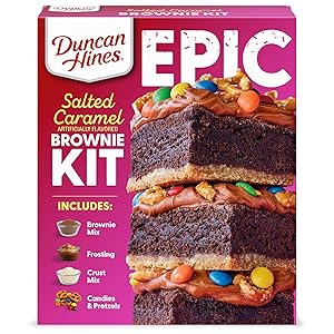 Duncan Hines Epic Kit, Salted Caramel Brownie Mix Kit, 32.16 oz.