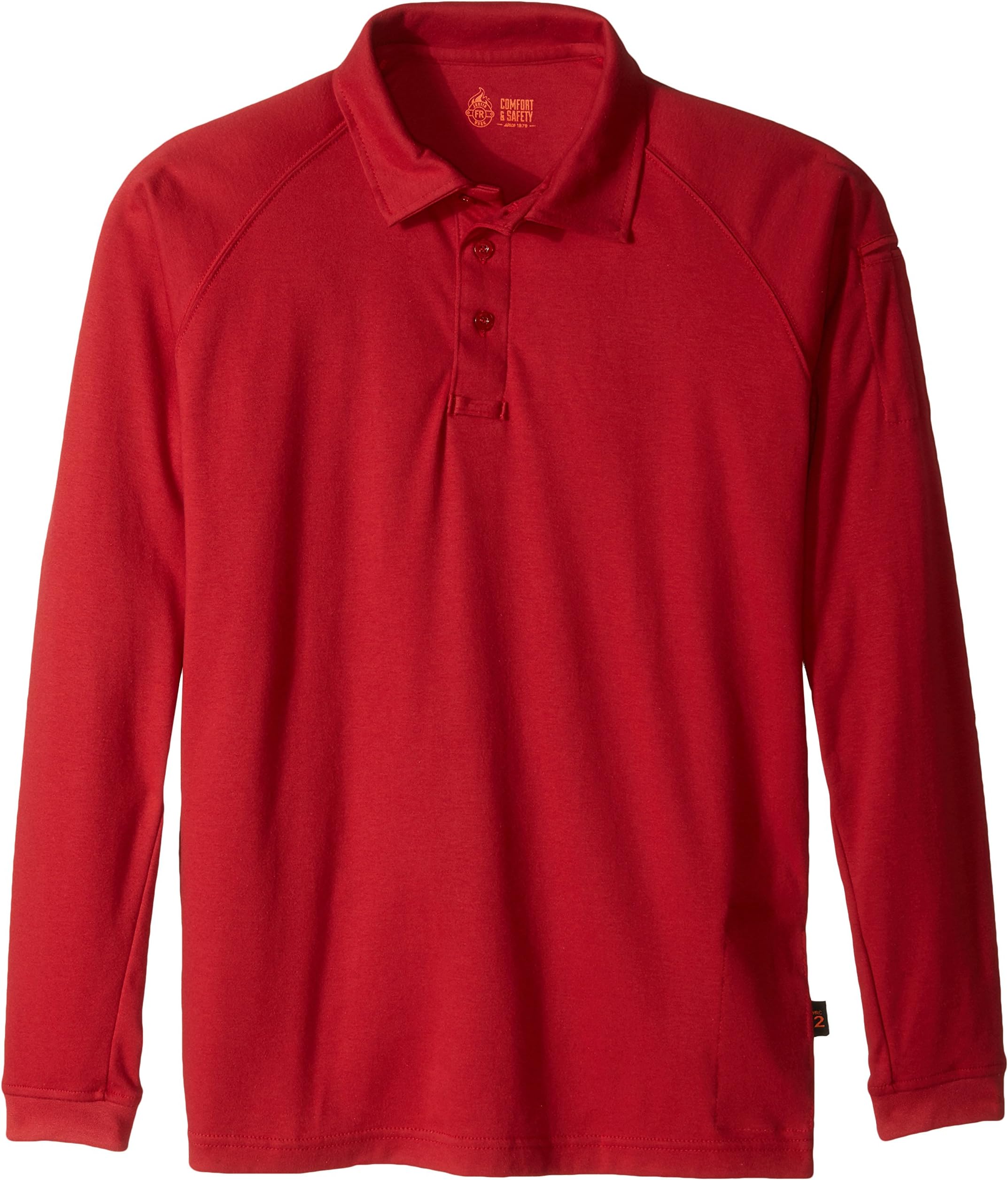 Justin FR Men's Big and Tall Cotton Long Sleeve Polo