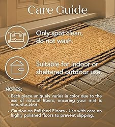 THEODORE MAGNUS Natural Coir Doormat with