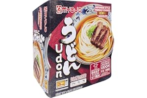 明星 Myojo Bowl Flavored Udon Noodles, Beef, 5.6 Ounce (Pack of 6)