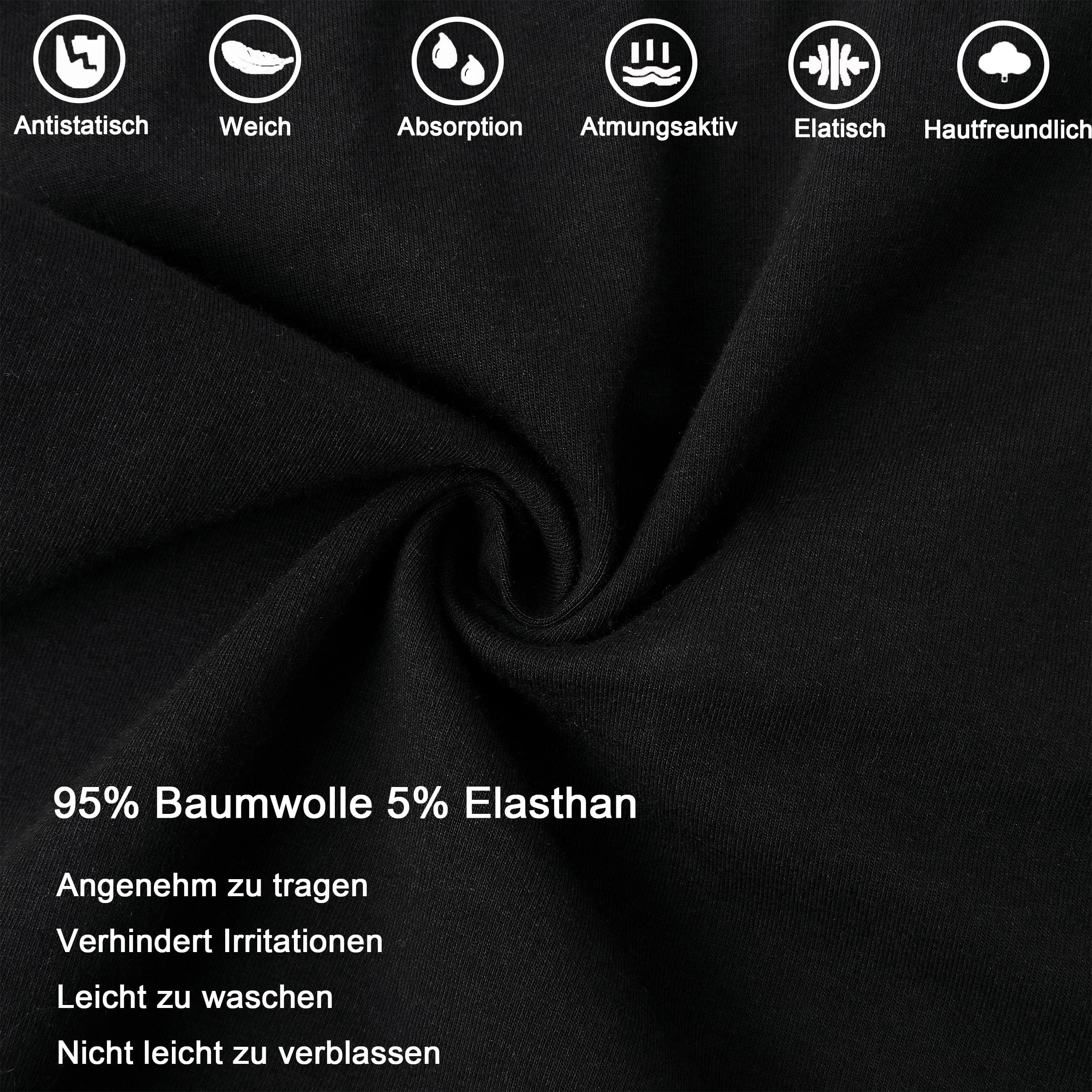 CLALER Herren Boxershorts 6er Pack Baumwolle Men Retroshorts Männer Unterwäsche Unterhosen S,M,L,XL,XXL (Mehrfarbig ×6, XL) 5