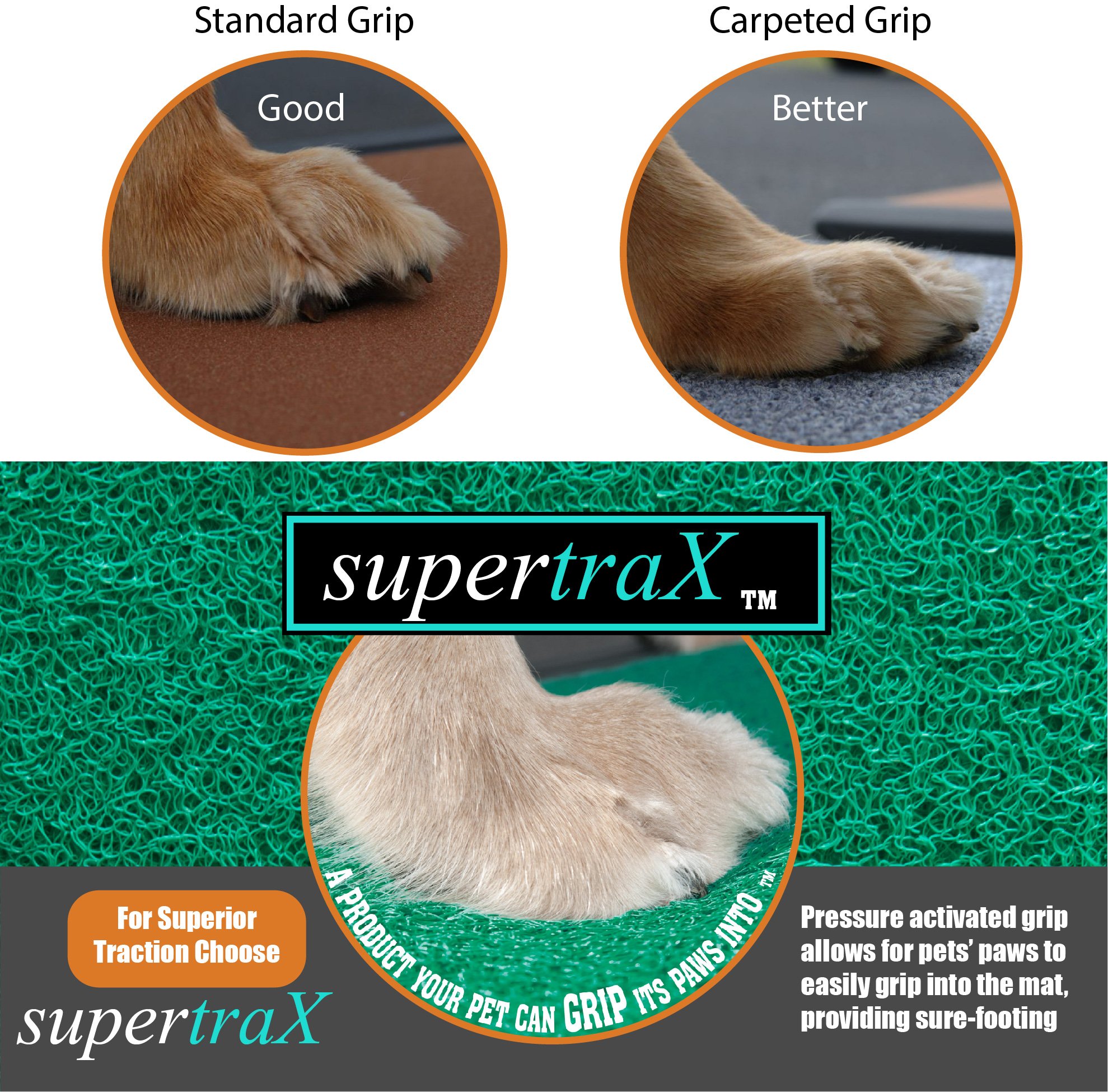 Pet Gear Travel Lite Ramp with supertraX Surface for Maximum Traction, 4 Models to Choose from, 42-71 in. Long, Supports 150-200 lbs, Find The Best Fit for Your Pet