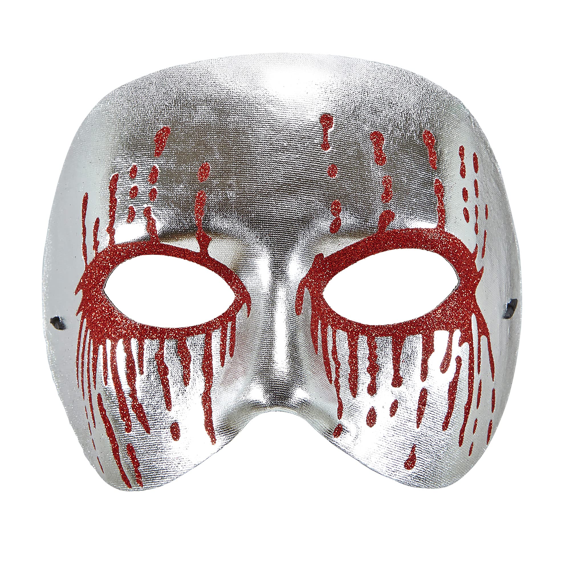 Widmann ? Psycho Mask with Bloody Eyes Unisex-adult, Silver, vd-wdm03642, One Size