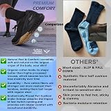 Kensington Men’s Black Sport Socks 10 Pairs Cushioned Cotton Crew Size 6-11 view 6