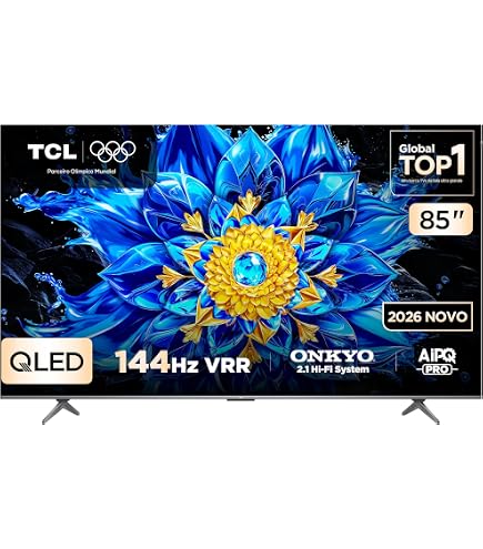SMART TV TCL QLED TV 55” 4K UHD Google TV MIni LED - Wi fi