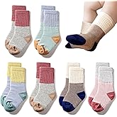 TTIZZY Toddler Baby Girls Boys Socks - Cotton Crew Socks for Baby Gifts Pack