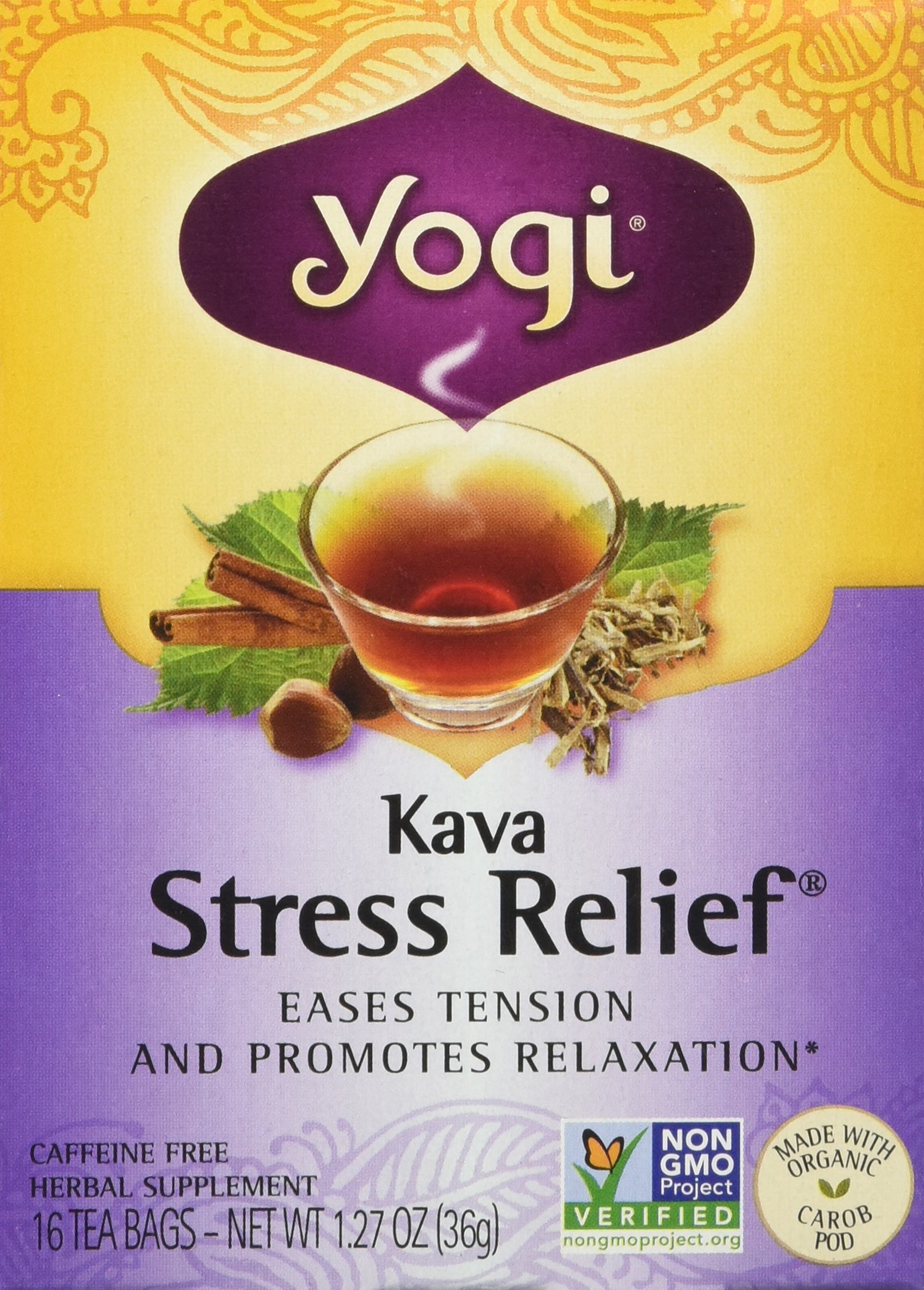 Yogi Tea, Calming, 16 Bags Black Teas Grocery